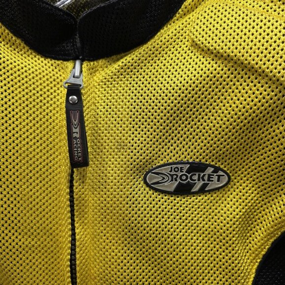 Joe Rocket Jacket Womens Medium Yellow Black Ballistic Series Mesh Motorcycle - Picture 2 of 13